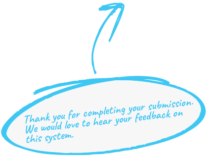 Submission feedback overlay